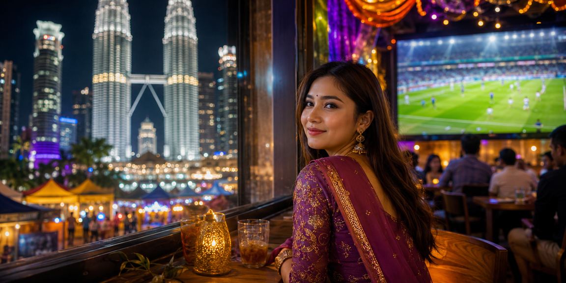 Pengguna Malaysia menonton perlawanan kriket dan menyemak odds taruhan di platform zx4r Kuala Lumpur